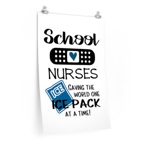 Funny School Nurse Poster - The Artsy Spot