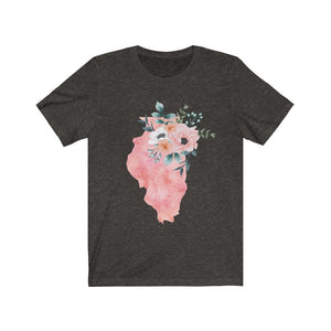 Illinois home state shirt, Watercolor Illinois shirt, Illinois state shirt