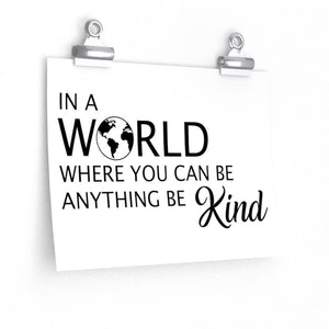 Be kind poster, motivational school sayings poster, Classroom wall poster