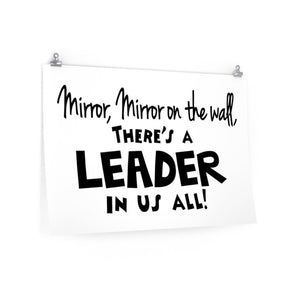 motivational school poster for a Leader in Me school, Leadership poster