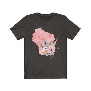 Wisconsin home state shirt, Watercolor Wisconsin shirt, Wisconsin state shirt