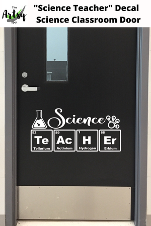 Science class decal, Science door decal, Back to school wall decor