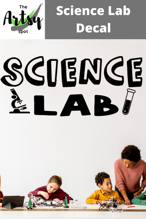 Science Lab Decal, Science lab wall decor