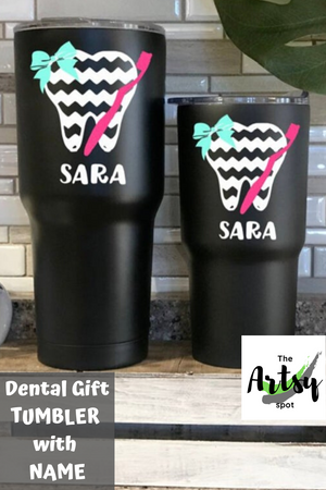 Dental Hygienist tumbler gift - The Artsy Spot