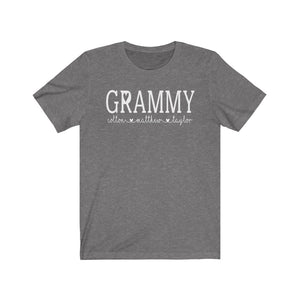 Personalized Grammy shirt with grandkid's names, Custom Grammy shirt, Gift for Grammy, shirt for Grammy, shirt for new Grandma 