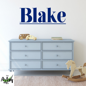 Boy's Bedroom Name Decal - The Artsy Spot