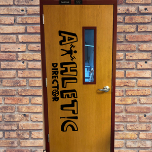 Athletic Director decal, Athletic Director's Office door Decal