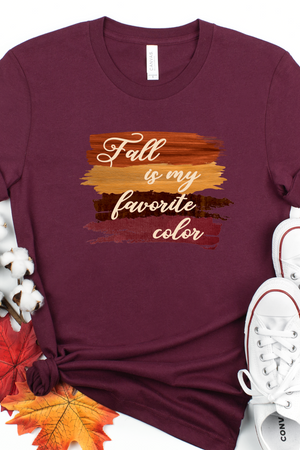 Fall is my favorite color shirt, I love fall shirt, cute fall shirt, adorable fall t-shirt, shirt for fall