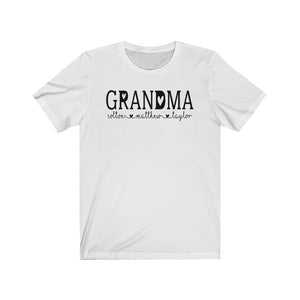 Personalized Grandma shirt with grandkid's names, Shirt for Grandma