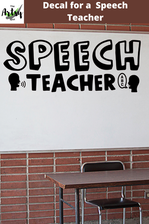 speech teacher decal, speech classroom decal