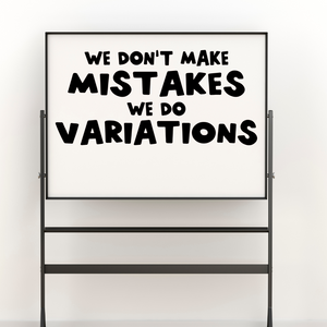 We don't make mistakes we do variations decal, Music Teacher decal, Music Classroom door Decal, band classroom decor, orchestra teacher