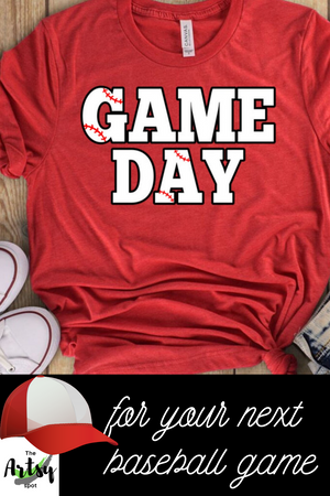 Game Day shirt, Baseball shirt - Baseball mom shirt - The Artsy Spot