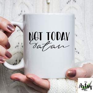 Not Today Coffee Mug, Christian coffee cup gift for a Christian friend