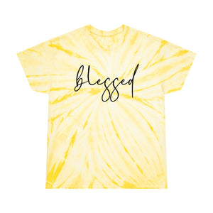 Blessed Tie-Dye Tee, Cyclone, blessed t-shirt, Faith-based apparel in tie-dye