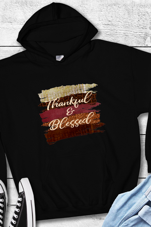 Thankful and blessed hoodie, cute fall hoodie, fall hooded sweatshirt, hoodie for fall 