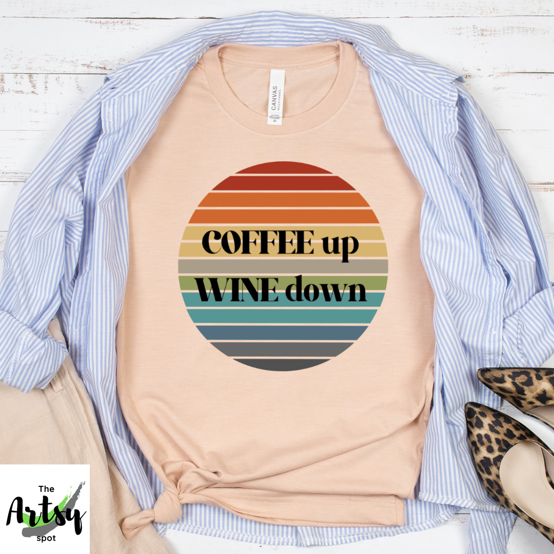 coffee and wine shirt