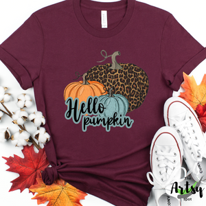 Hello Pumpkin shirt, Trendy fall t-shirt, cute fall shirt, pumpkin shirt, fall apparel, hello pumpkin t-shirt, cute pumpkin shirt