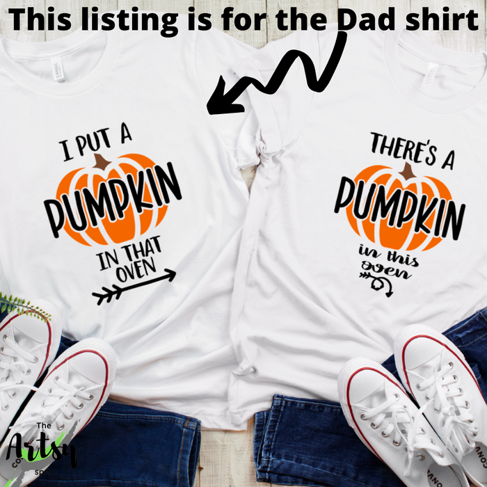 Purchase Baby Announcement Shirt for Dad - The Artsy Spot Pink / L