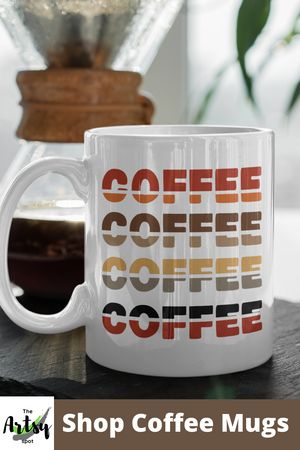  COFFEE coffee coffee coffee mug, funny coffee mug, Gift for coffee lover, cute fall mug with ombre colors