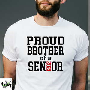 Proud brother of a 2021 senior t-shirt, brother of a graduate shirt, senior brother shirt, graduation shirt for brother, Senior family photos