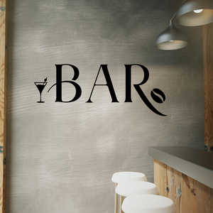 Bar decal, Coffee Bar decal, Man Cave Decal, Coffee bar sign decal for a coffee bar, wedding bar decal