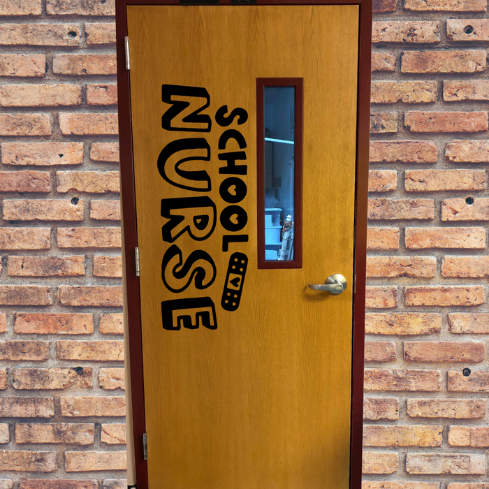 School Nurse Door Decal