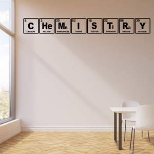 Chemistry decal with periodic table, Chem Lab decal, Chemistry classroom decor