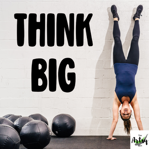 THINK BIG decal, classroom door decal, entrepreneur's office decal, home gym decal