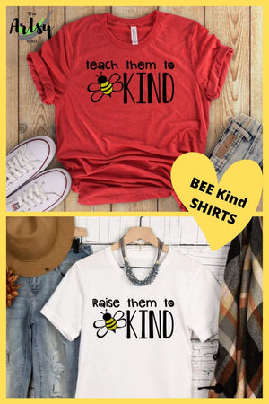 Be Kind Teacher shirt, Teach them to Bee kind, kindness shirt, bee mascot shirt