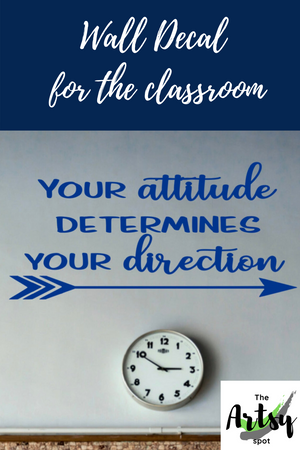 Your Attitude Determines Your Direction Wall Decal