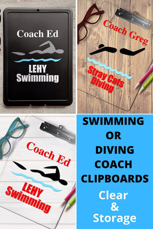 Swimming Coach Clipboard, Swimming Coach gift, Pinterest image