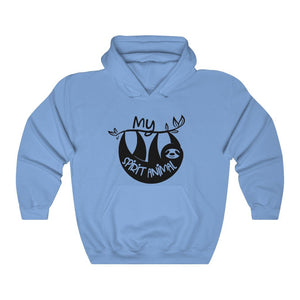 My Spirit Animal hoodie, Carolina blue sloth sweatshirt, sloth hoodie