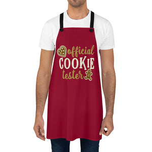 Official Cookie Tester apron, Christmas apron, Christmas cookie apron, Christmas gift for someone who loves to bake