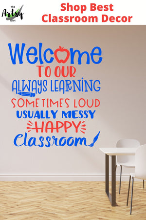 Classroom decor, Welcome to school decal, Welcome to our classroom