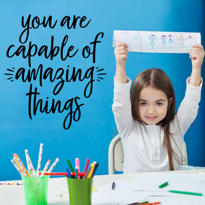 You Are capable of amazing things Decal School wall decal, Classroom door decal, Library Decal, Inspirational wall decal for school