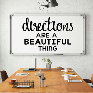 Directions are a beautiful thing decal, Math classroom decor, funny Math quote