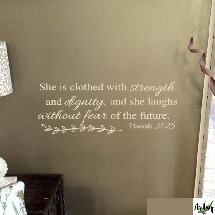 Proverbs 31:25 She is Clothed With Strength