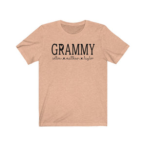 Personalized Grammy shirt with grandkid's names, Custom Grammy shirt, Gift for Grammy, shirt for Grammy, Birthday shirt for Grammy