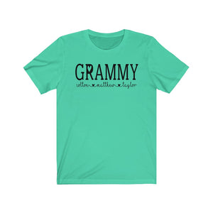 Personalized Grammy shirt with grandkid's names, Custom Grammy shirt, Gift for Grammy, shirt for Grammy, Grandma shirt