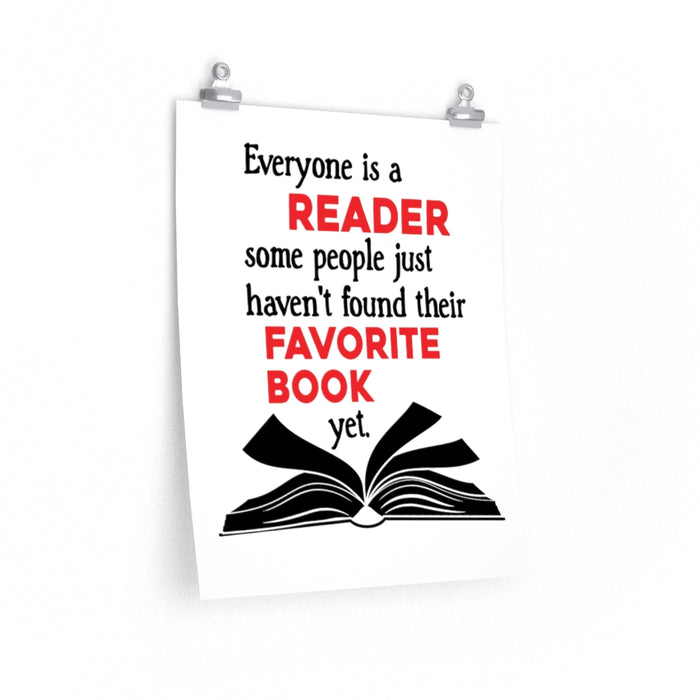 Everyone is a reader poster