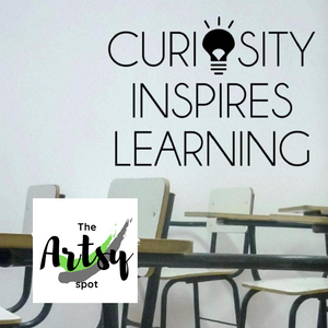 Curiosity Inspires Learning Wall Decal - classroom wall decal - education quote decal - The Artsy Spot