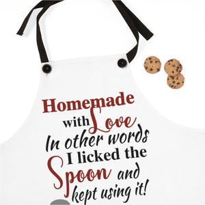 Homemade with Love Apron, funny apron, apron gift for a cook, gift for a baker, funny mom gift, kitchen apron