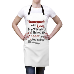 Homemade with Love Apron, funny apron, apron gift for a cook, gift for a baker, funny mom gift, Funny cooking apron for baking, baker gift