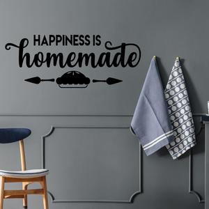 Happiness is homemade decal, Noodle board decal, Kitchen sign decal, noodle board quote, noodle board saying