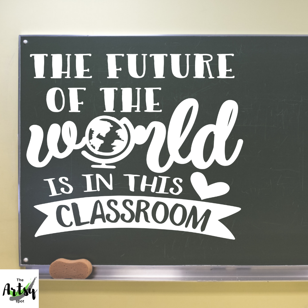 The future of the world is in THIS CLASSROOM decal, classroom door ...