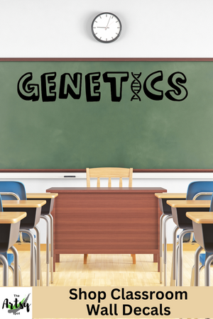 Genetics decal, Genetics Teacher, Science decor