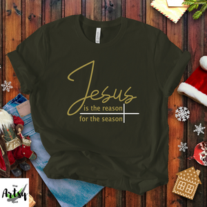 Jesus is the reason for the season shirt, Jesus shirt, Christmas shirt, Faith based apparel, Faith based Christmas t-shirt, Christian shirt
