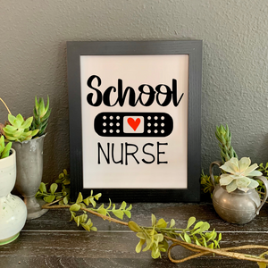  School nurse picture, School Nurse Appreciation gift, School Nurse wall decor, gift ideas for a school nurse