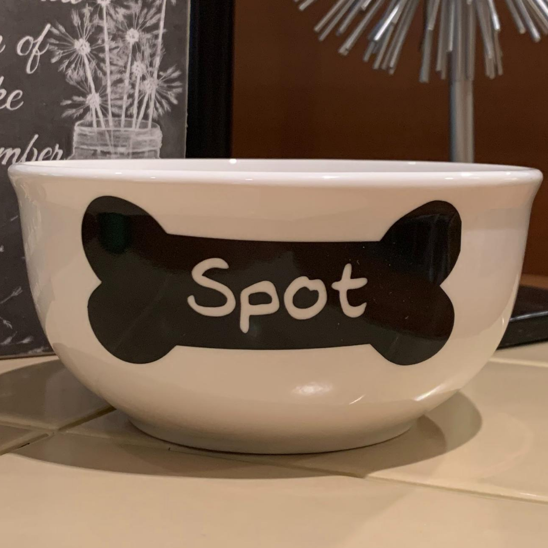 Buy Dog bowl with name  Cat bowl with name - The Artsy Spot