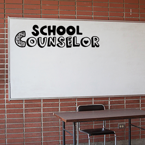 School Counselor door decal, Guidance Counselor wall decor